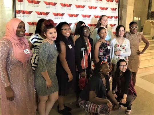 A group photo from the Young Women's Initiative 2018 cohort.