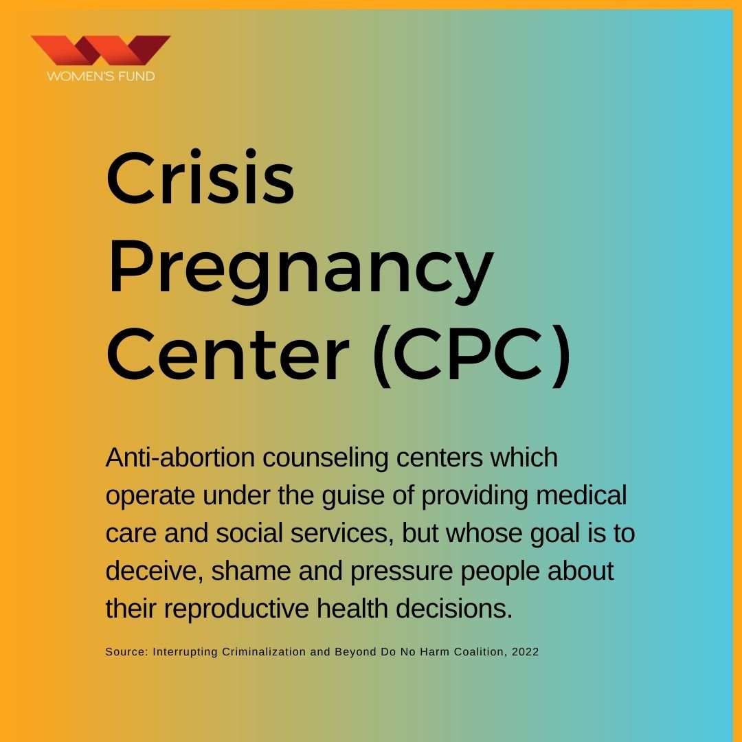 Definition of Crisis Pregnancy Centers (CPCs)